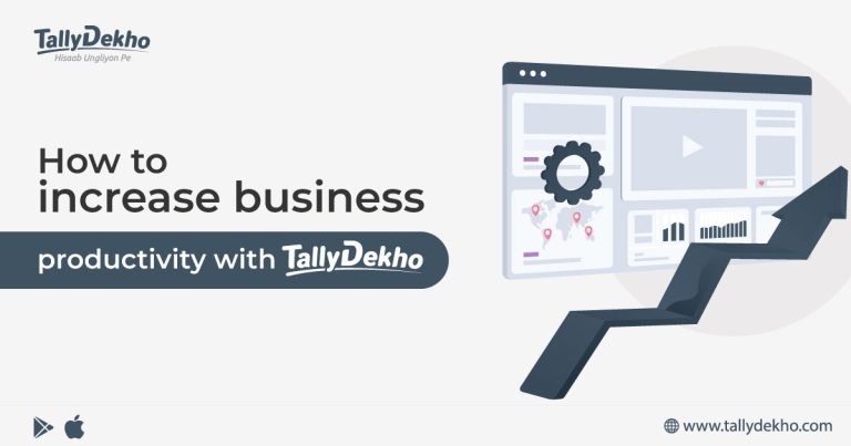 How to increase business productivity with TallyDekho?